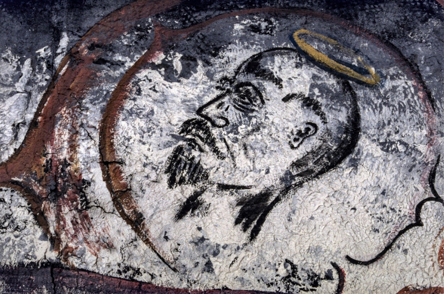 Mural "Götterdämmerung" von Gerald Kriedner (Ausschnitt)