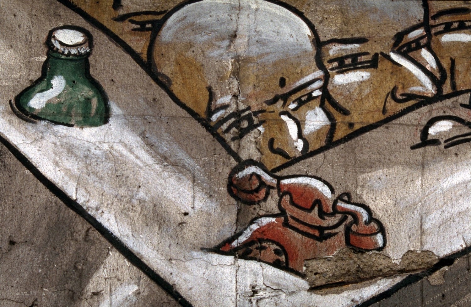 Mural "Chaos" (Detail) von César Olhagaray