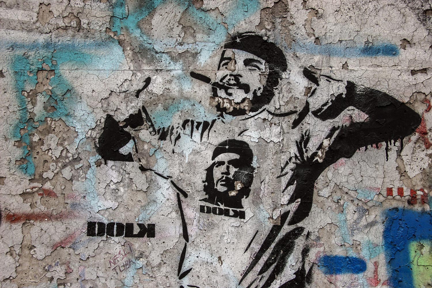 Graffito "Castro & Che" Graffito "Castro & Che"